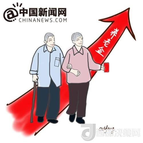 漫畫：養(yǎng)老金迎“14連漲”。 作者：王珊珊