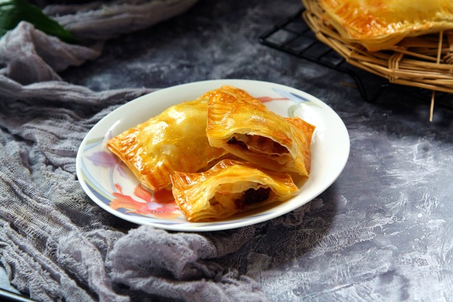餛飩皮蘋(píng)果派成品圖