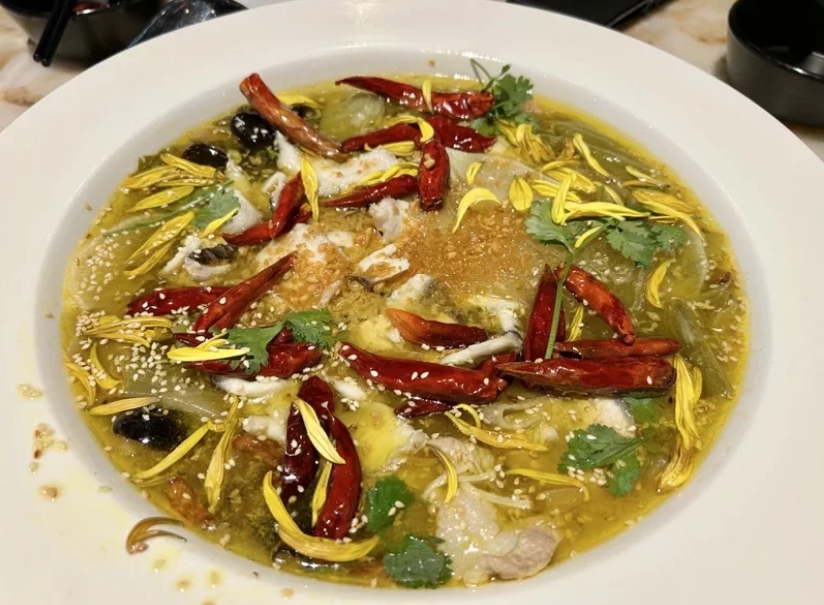 圖為酸菜魚。圖片來源：臺灣《聯(lián)合報(bào)》宋健生攝。