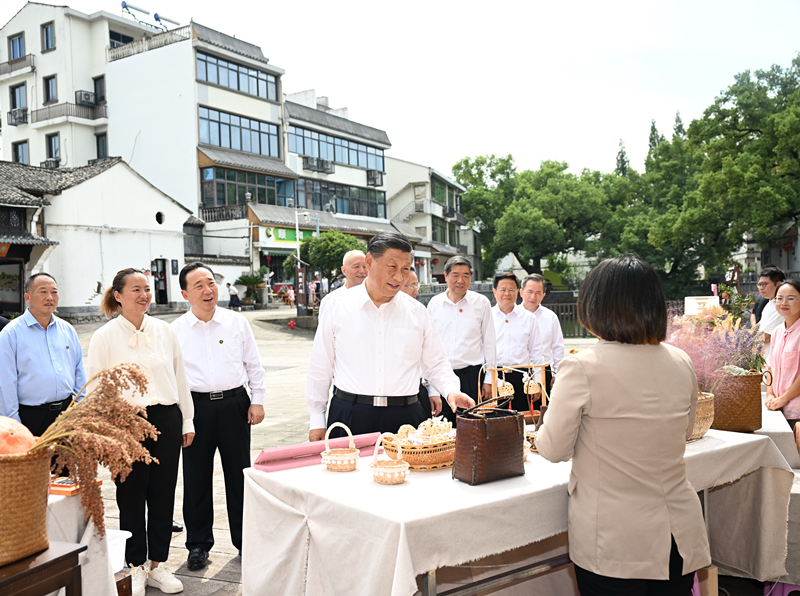 2023年9月20日，習(xí)近平在金華市義烏市后宅街道李祖村考察。